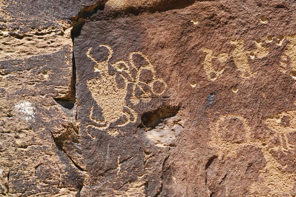 犹他州九英里峡谷的岩画