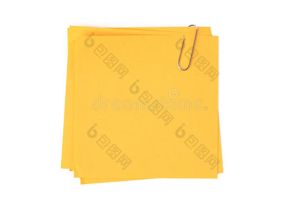 黄色便笺