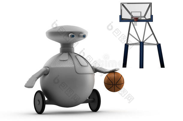 打篮球的机器人