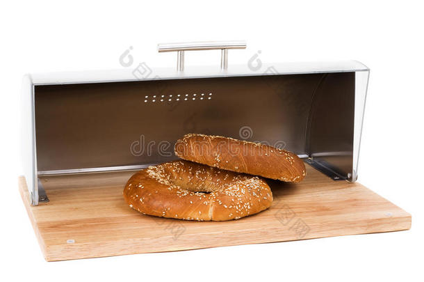 厨房用具系列图片。面包箱
