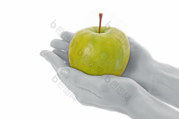 <strong>手中</strong>的苹果