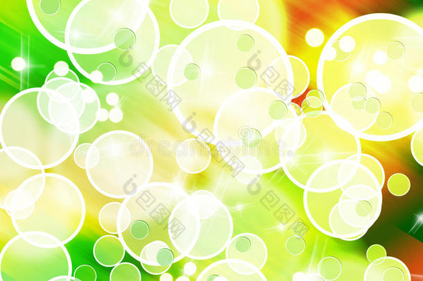 抽象彩色气泡形状背景