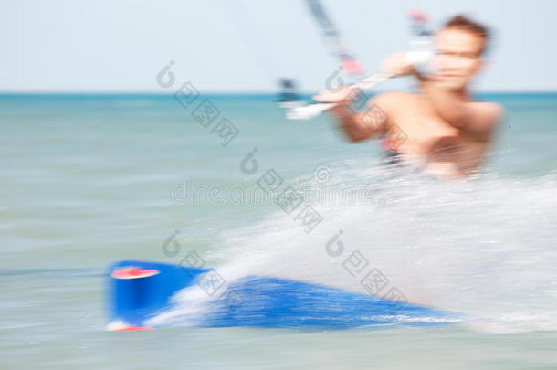 kiteboarder运动模糊