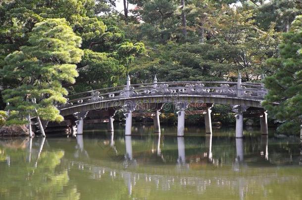 日本京都御景园桥