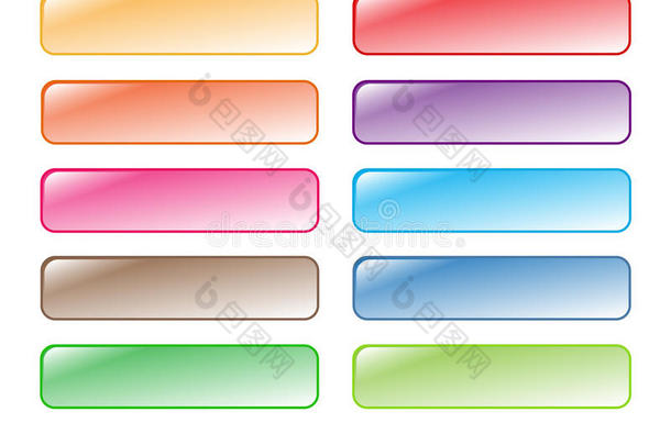 按钮收集丰富多彩的颜色数字的
