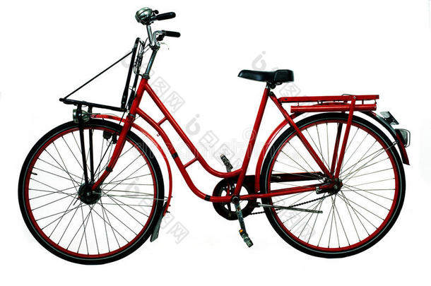 旧红色自行车