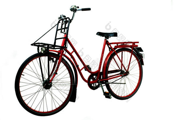 旧红色自行车