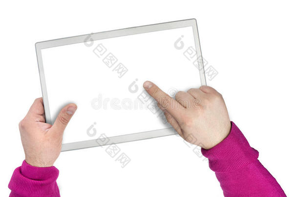现代触摸屏平板电脑或屏幕