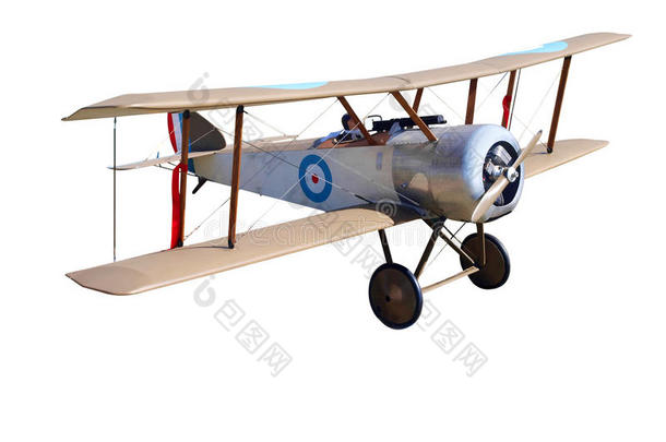 无线电控制的第一次世界大战模型双翼飞机