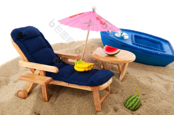 在海滩放松一下
