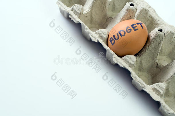 经济衰退概念下的纸盘鸡蛋预算