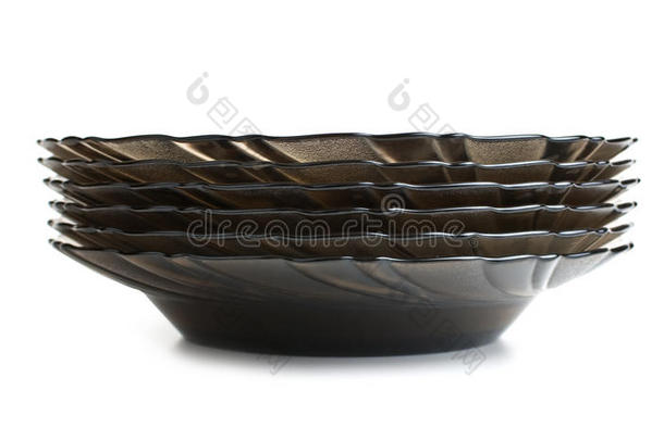 背景烹饪玻璃孤立的盘子