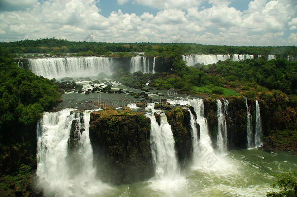 从巴西看伊瓜苏瀑布