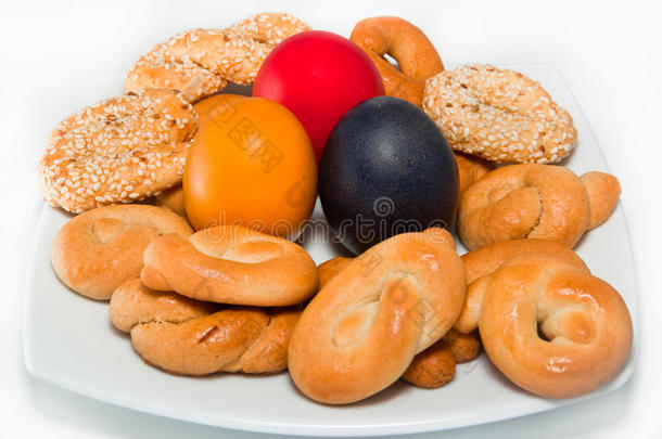 希腊复活节彩蛋和饼干