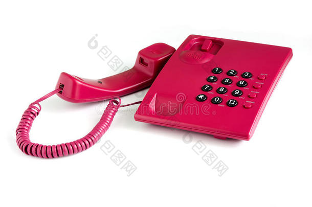 粉色办公电话