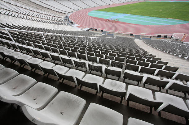 蒙特威奇（巴塞罗那）奥林匹克体育场空无一人
