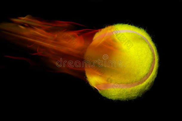 网球着火了