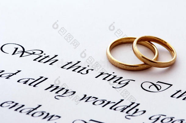 结婚戒指和誓言