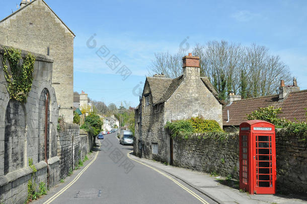 英国小镇的街景