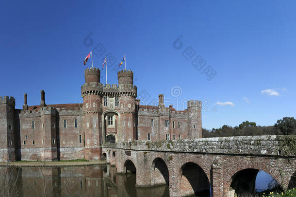 苏塞克斯郡东部赫斯特蒙塞克斯城堡（herstmonceux castle east sussex england）