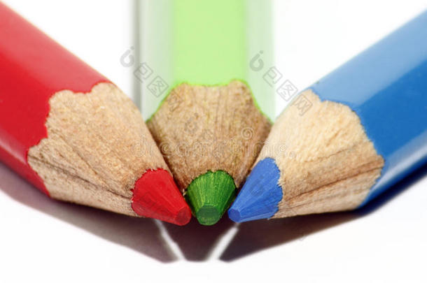 彩色铅笔头