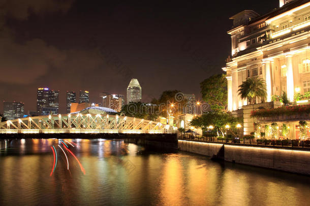 晚上的新加坡城