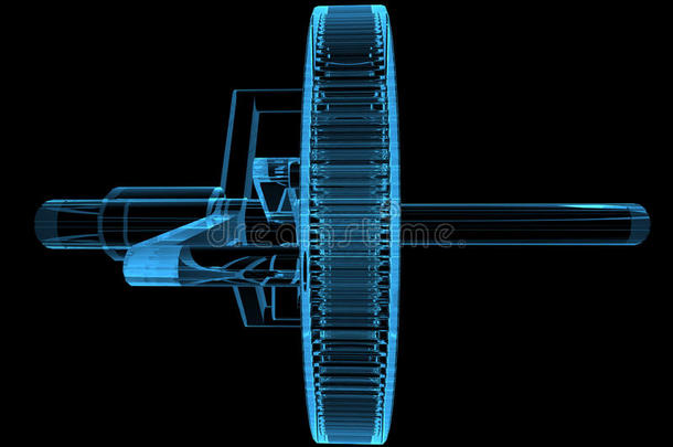 三维蓝光透明<strong>行星齿轮</strong>