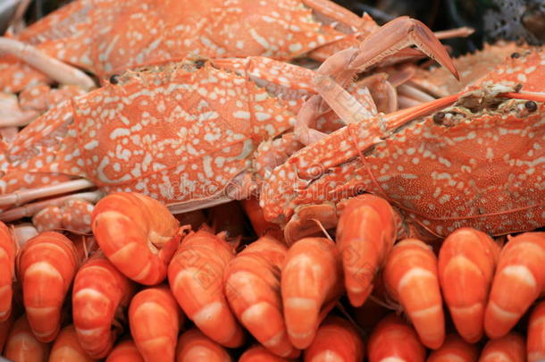 泰国大虾和<strong>螃蟹</strong>。