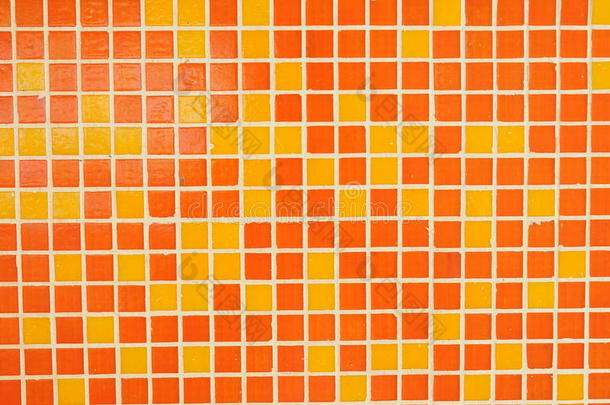 <strong>橙红色</strong>瓷砖抽象背景