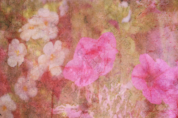 粉色花卉背景