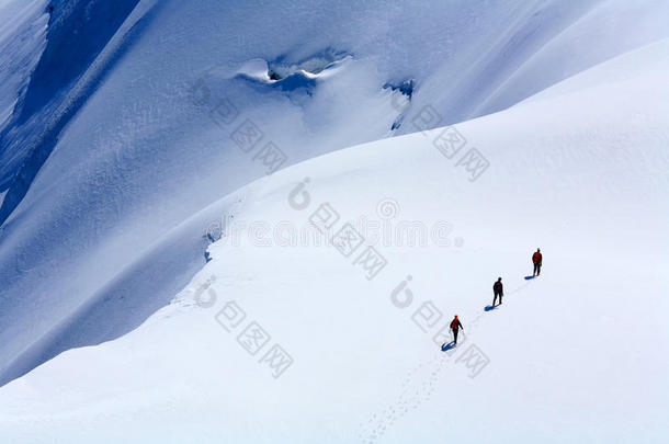 塔库勃朗峰登山者