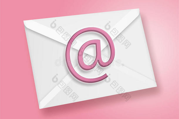 粉色电子邮件