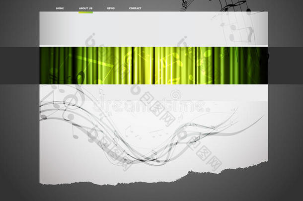 音乐网站模板。