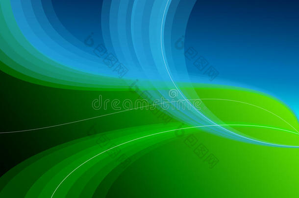 蓝绿色抽象背景
