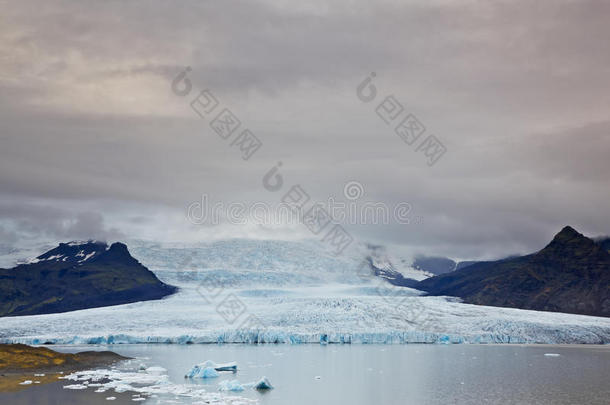 冰岛fjallsarlon冰川湖