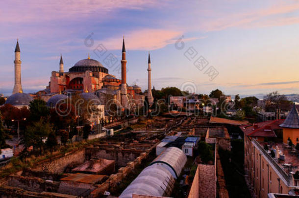 圣索菲亚教堂，土耳其伊斯坦布尔