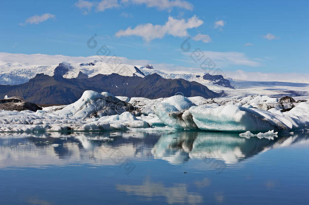 冰岛瓦特纳冰河湖