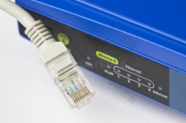 无线路由器和局域网电缆