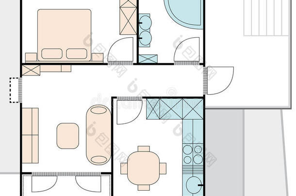 公寓建筑平面图