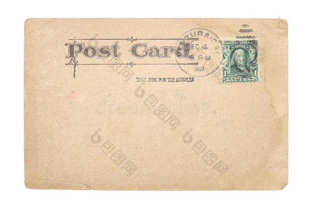 美国1907年复古明信片