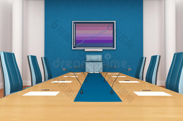 蓝色会议室
