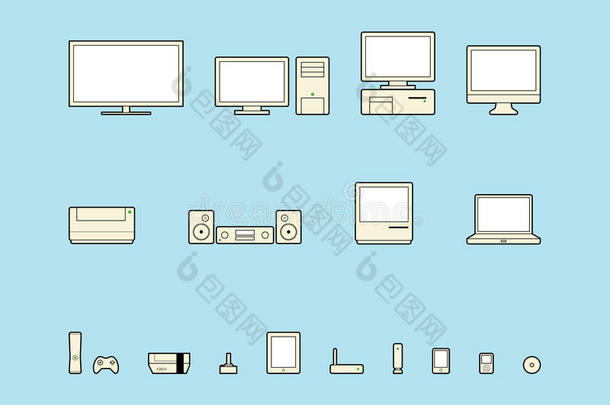 家用电子图标