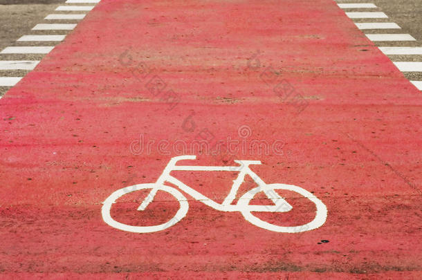 自行车道。
