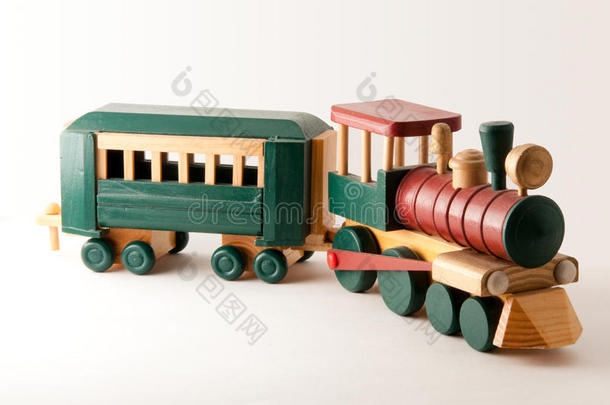玩具木制火车发动机