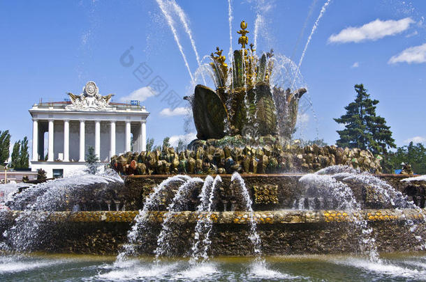 莫斯科，喷泉，国<strong>家展</strong>览中心