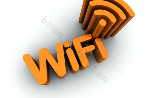 带天线图标的<strong>wifi</strong>文本