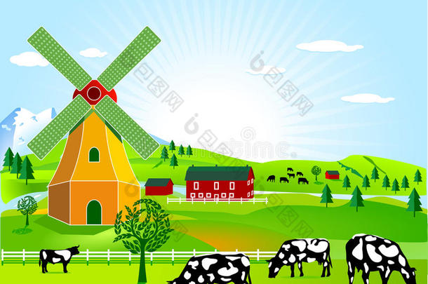 风力发电厂与农业