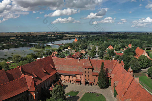 波兰马尔博克的老城堡。