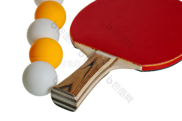 乒乓球拍和乒乓球