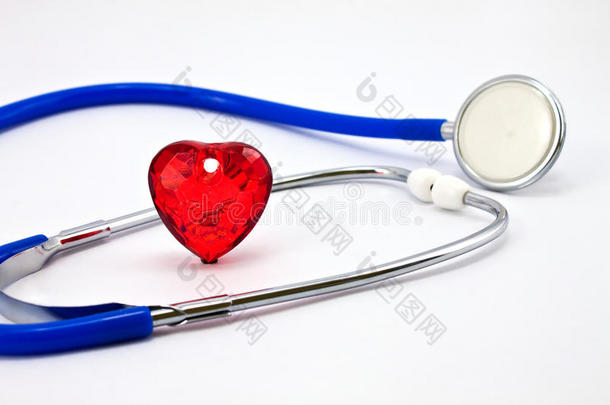心脏和听诊器